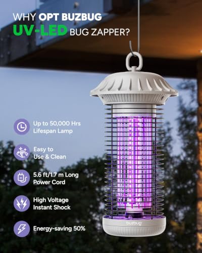 LED Bug Zapper Indoor Outdoor (White)