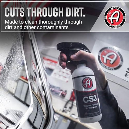 CS3 (16oz) - Ceramic Spray Coating That Cleans, Shines & ProtectsTop Coat Car Wash Polish & Paint Protectant Stronger Than Car Wax | RV Boat Motorcycle Car Detailing Waterless Wash (16 Fl Oz (Pack of 1))