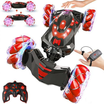 Gesture Sensing RC Stunt Car (Red)