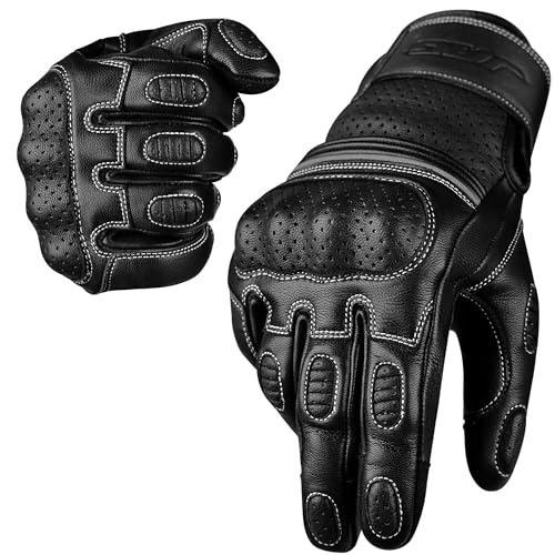 Motorcycle Gloves (Ninja Black / XX-Large)