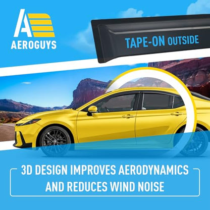 Extra Durable Window Deflectors Tape (For Toyota Camry 25-26 Sedan)