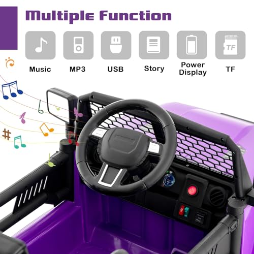 Kids Ride On Truck (Purple)
