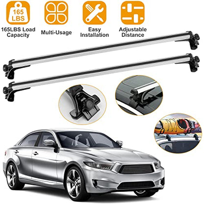 2Pcs Universal Roof Rack Cross Bars