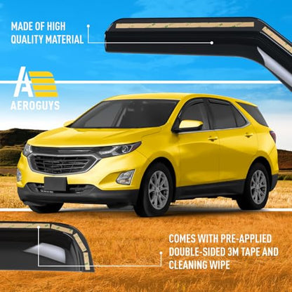 Extra Durable Window Deflectors in (For Chevy Equinox 18-24)