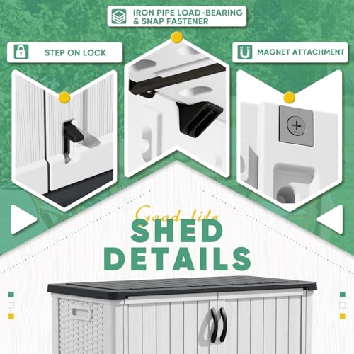 50 Cu Ft Outdoor Storage Cabinet (White / 50 Cu Ft/Vertical)