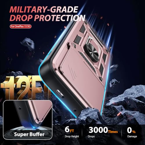 for OnePlus 15 5G Case (OnePlus 15 5G（6.78"） / Rose Gold)