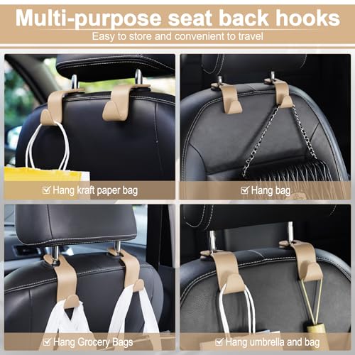 Car Seat Headrest Hook (Beige)