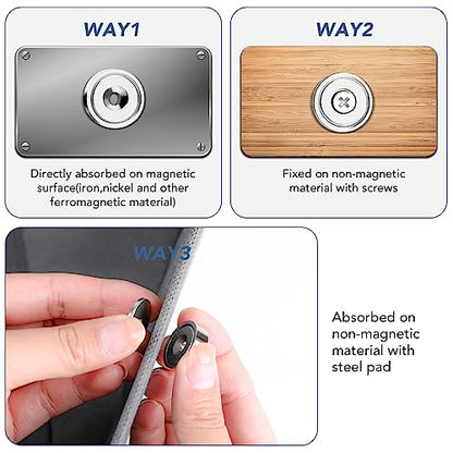 Round Magnets with Hole 40LB Strong Rare Earth Neodymium Magnets