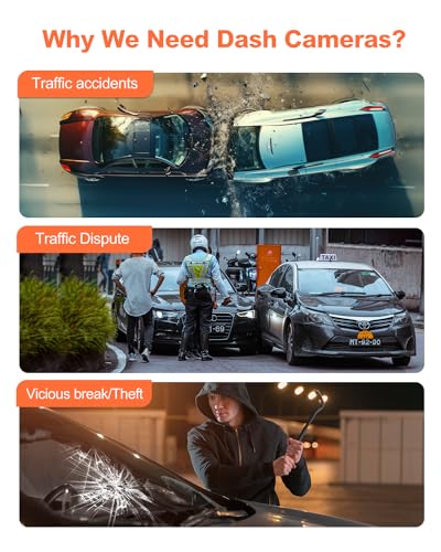 Real 4K Dash Cam Front and Rear (Dual dash cam)