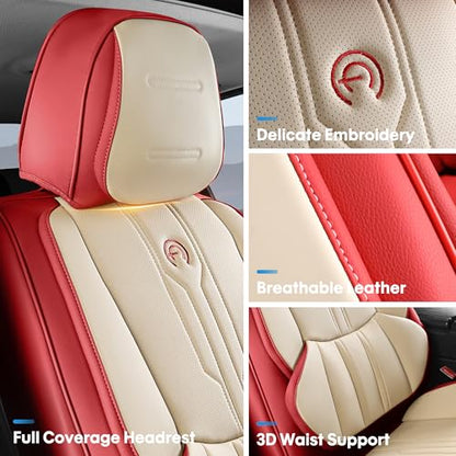 Car Seat Covers Full Set (FULL SET / RED)