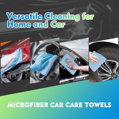 Blue Microfiber Cleaning Cloth 12 Pack (Blue / 12.5 x 12.5 Inch)
