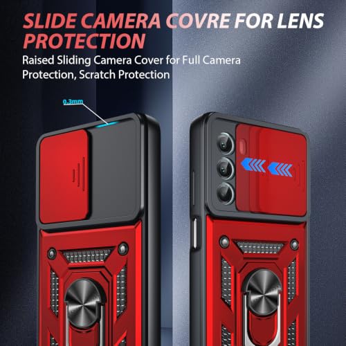for Moto G Stylus 5G 2022 Case (Moto G Stylus 5G 2022（6.8"） / Red)