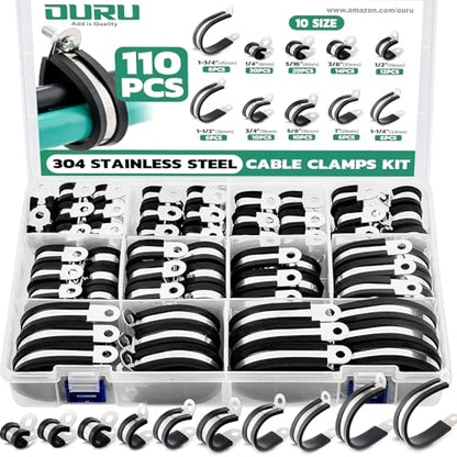 110PCS Cable Clamps Assortment Kit (110PCS KIT)