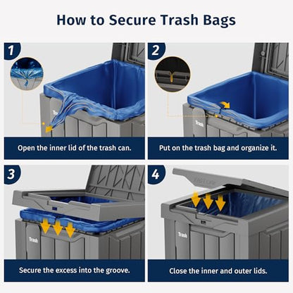 31 Gallon Outdoor Trash Can (31 Gallon)