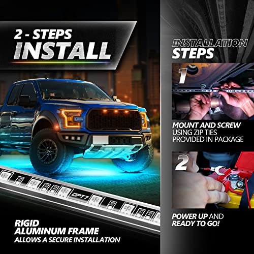 Aura Pro RGB Aluminum Truck Underglow Kit with App & Remote Control (2. Truck / RGB)