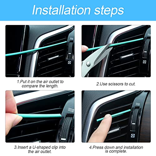 20PCS Air Vent Trim (Carbon Fiber Laser)