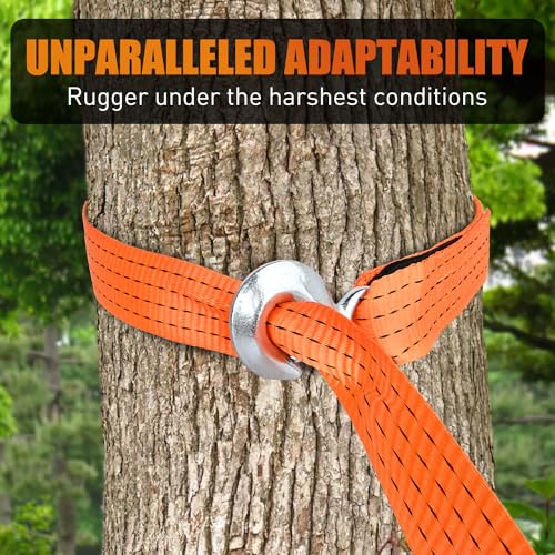 Tow Strap with Safety Hooks 2”x20’10 (2in x 20ft Strap w/Hooks / Straps)