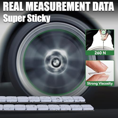1 4 oz Stick On Wheel Weights 715pcs 5kg Bulk Pack Low Profile Grey (0.25oz-715PCS(Roll) / Gray)