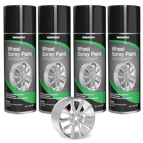 Silver Spray Paint for Wheels (Silver / 13 Ounce (Pack of 4))