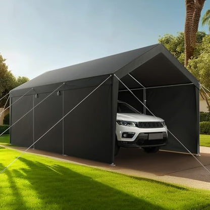 Upgraded 10x20 FT Heavy Duty Carport Canopy with Roll