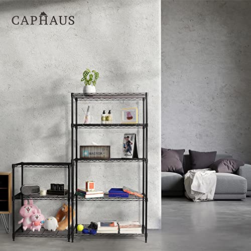 4 Tier Adjustable Height Wire Shelving Unit (4-tier / No Wheel)