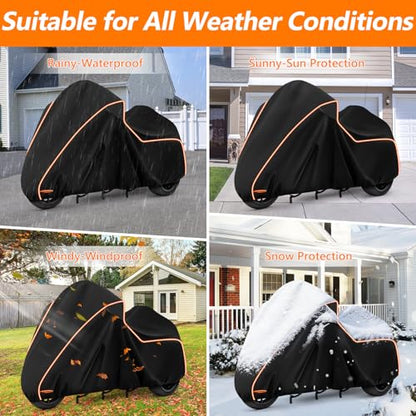 Motorcycle Cover for Harley Trike Freewheeler 2009 (Black / for Trike Models Freewheeler)