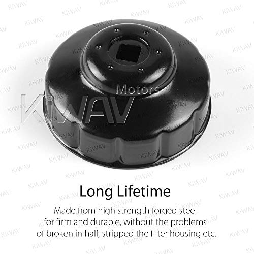 Oil Filter Cap Wrench 76mm 12 Flute for BMW R1200GS R nineT F800GS (76mm 12 Flutes)