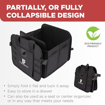 Car & Vehicle Trunk Organizer for SUV (Standard / Black)