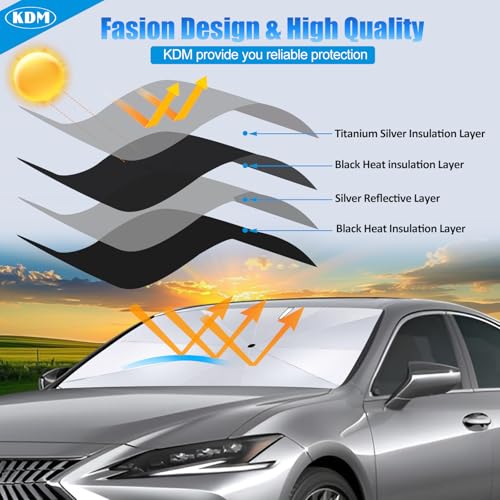 Umbrella Style Windshield Sun Shade Fit for 2016 (for 2016-2023 Toyota Tacoma-Umbrella)