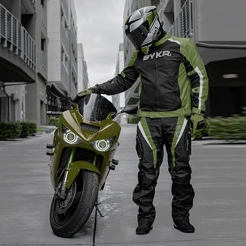 All Weather Motorcycle Gloves for Men & Women (Military Green / XX-Large)