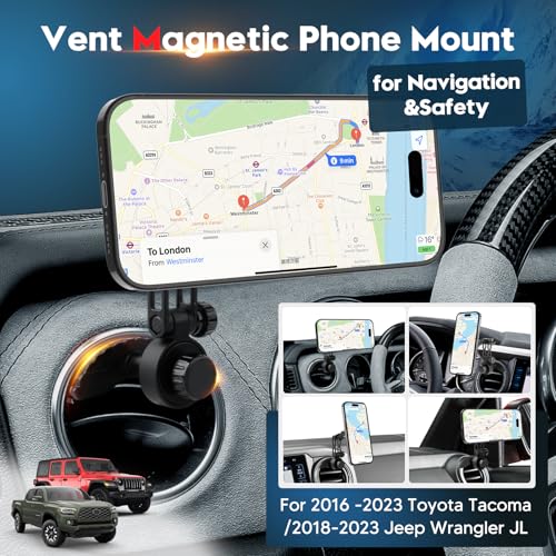 Car Phone Mount for Toyota Tacoma 2016 (For 16-23 Tacoma)