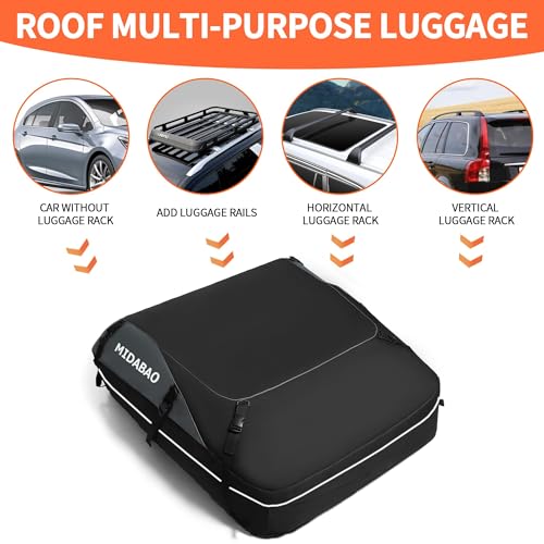 20 Cubic Waterproof Duty Car Roof Top Carrier (20 Cubic Feet)