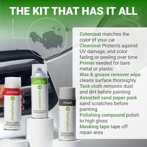 Car Paint Touch Up Spray Kit (Aerosol Spray - Platinum Kit / Cutting Edge Metallic)