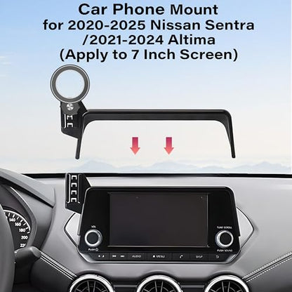 Car Phone Holder for 2020 (for 2020-25 Sentra/2021-2024 Altima(7 Inch))
