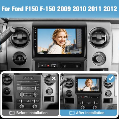 Car Radio Stereo for Ford F150 2009 (4GB RAM 64GB ROM With Camera)