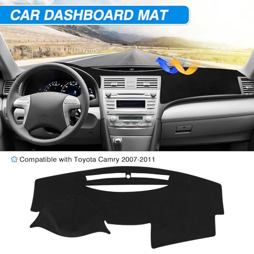Black Dash Cover for Toyota Camry 2007 (3)07-11 Camry(Black))