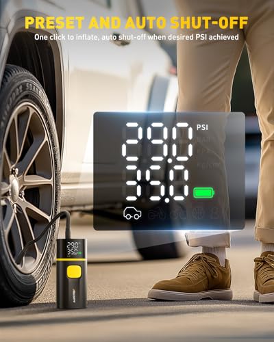 150PSI Tire Inflator Portable Air Compressor (Pump for SUV)