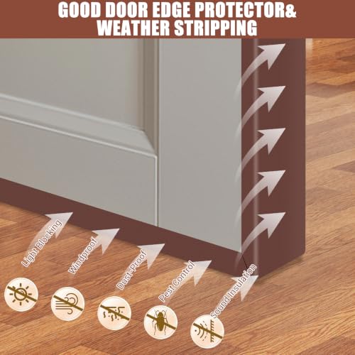 Rubber Edge Trim (Fit 1-1/2" - L20' / Brown)