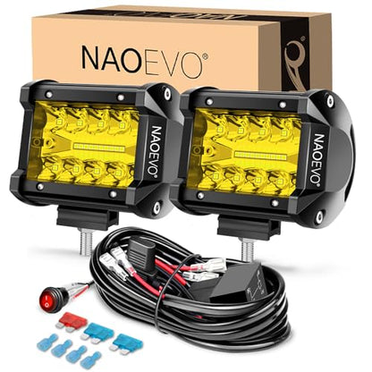 4 Inch LED Pod Lights (Yellow)