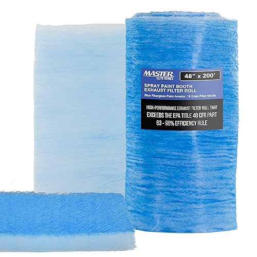 Elite Paint Spray Booth Exhaust Filter Roll 48" x 200' (48 inches x 200 Feet)