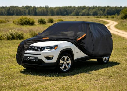 7 Layers SUV Car Cover Custom Fit for Jeep Compass (PE-Black / Custom Fit Jeep compass)