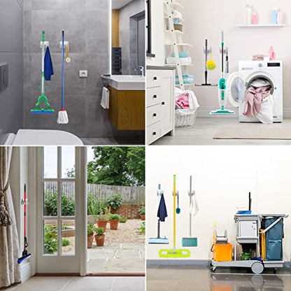 Stainless Steel Broom Holder (Silver)