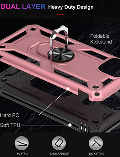 for Google Pixel 4 Case with Screen Protector (Rose Gold / Google Pixel 4)