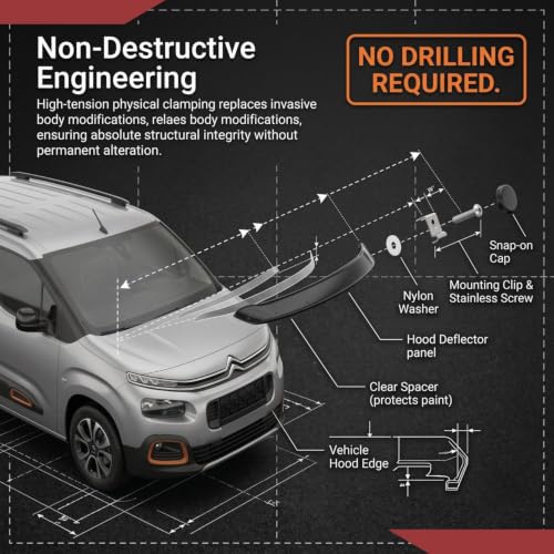 Hood Deflector Guard fits Hyundai Tucson 2016 (Tucson 16-21)