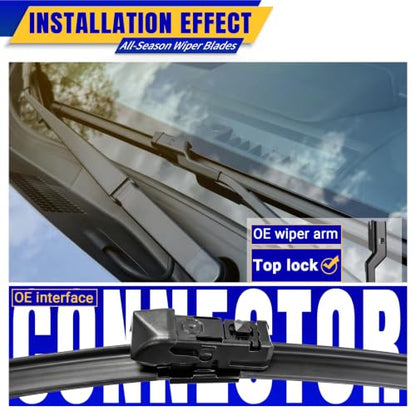 3 Wipers Fits Subaru Ascent 2019 (26"/20"/14")