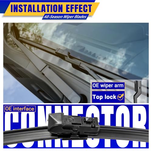 2 Wipers Fits Toyota CHR Subaru Crosstrek 2018 (26"+16")