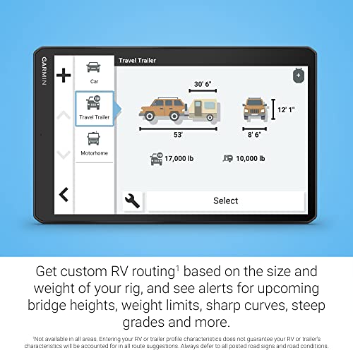 RV 1095 10” GPS RV Navigator (10" without Dash Cam)