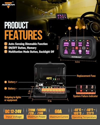 8 Gang Switch Panel Bluetooth RGB AC (8 Gang Remote Bluetooth Panel)