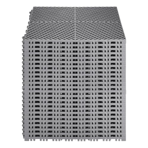 Interlocking Drainage Mat (Grey / 15.7 x 15.7 inch)