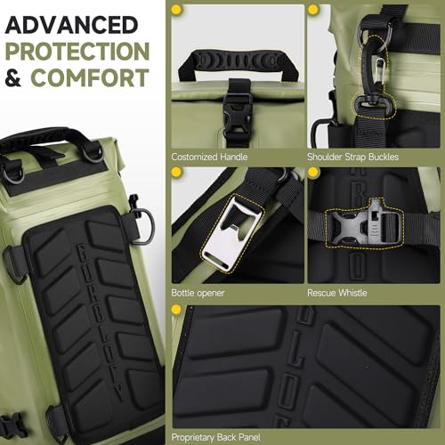 Motorcycle Saddle Bag (Field Green / 30L)